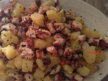 Polipo e patate all'insalata